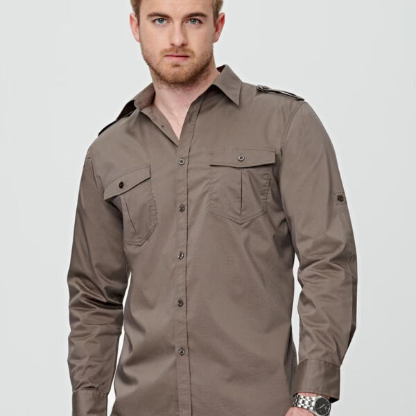 Men's Long Sleeve Military Shirt Thumbnail